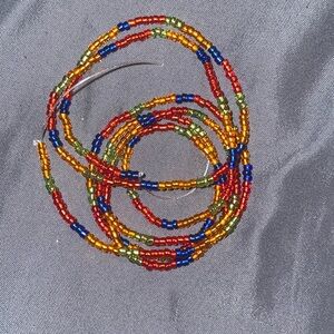 Glass beads , this product is a waist bead .